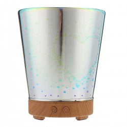 3D Effect Essential Oil Aroma Diffuser Ultrasonic Humidifier Aromatherapy LED Glass 7 Color Changing