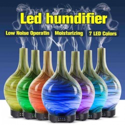 3D Glass LED Ultrasonic Aromatherapy Essential Oil Diffuser Air Mist Humidifier