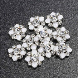 3D Glitter Fox Square Skull Rhinestone Metal Nail Art Stickers