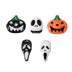 3D Halloween Alloy Pumpkin Ghost Skull Designed Pattern Nail Art Decoration