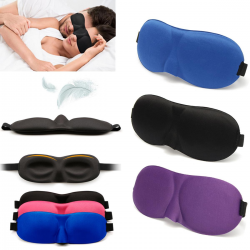 3D Soft Travel Sleep Rest Eye Shade Sleeping Aid Mask Comfort Blinder Shield Padded