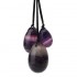 3PCS Portable Natural Multicolor Fluorite Jade Eggs Exercise Spheres Ball