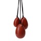 3Pcs Drilled Natural Smokey Quartz Crystal Yoni Egg With Storage Pouch Cords Manual Massager 3Pcs Drilled Natural Smokey Quartz Crystal Yoni Egg With Storage Pouch Cords Manual Massager