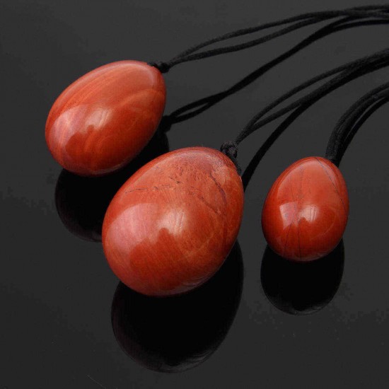 3Pcs Drilled Natural Smokey Quartz Crystal Yoni Egg With Storage Pouch Cords Manual Massager 3Pcs Drilled Natural Smokey Quartz Crystal Yoni Egg With Storage Pouch Cords Manual Massager