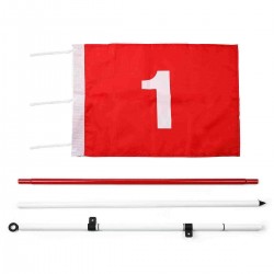 3Pcs/Set Golf Backyard Garden Flag Cup Hole Pin Putting Green Stick Pole Sign Kit