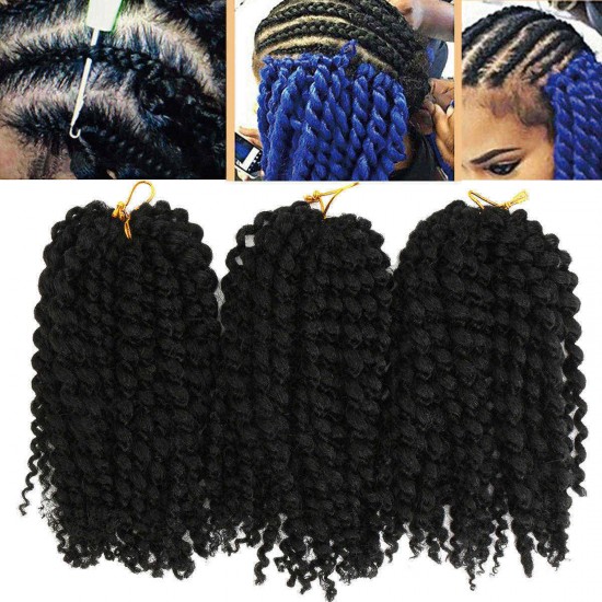 3Pcs/pack Mali Bob 8" Soft Curl Curly Twist Crochet Braiding Hair Synthetic Braid 3Pcs/pack Mali Bob 8" Soft Curl Curly Twist Crochet Braiding Hair Synthetic Braid
