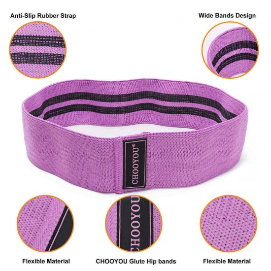 3pcs Booty Resistance Bands Set Loop Hip Booty Legs Exercise Workout Elastic Bag 3pcs Booty Resistance Bands Set Loop Hip Booty Legs Exercise Workout Elastic Bag