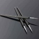 3x Tiny Acrylic Nail Art Drawing Painting Pen Brush Set