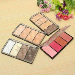 4 Colors Cosmetic Makeup Eye Shadow Highlight Shading Blush Powder