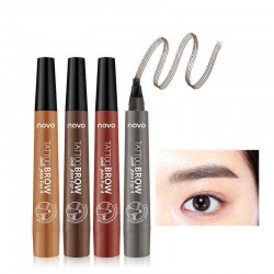4 Colors Four-bifurcated Liquid Eyebrow Pen Native Eyebrow Lasting Color Waterproof