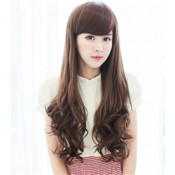 4 Colors High-Temperature Fiber Long Wavy Curly Wig Cosplay Hair Party Full Wigs