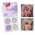 4 Colors Highlight Shimmer Glitter Eye Shadow Palette Glow Face Cosmetic