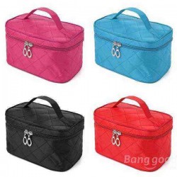 4 Colors Portable Makeup Cosmetic Case Storage Handbag Travel Bag