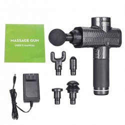 4 Heads Electric Massager G un Vibrating Muscle Body Therapy Athlete Deep Tissue Sports Relaxing Machine
