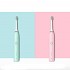 4 Stalls Electric Toothbrush USB Rechargeable Soft Toothbrush Sonic Wave Vibration IPX7 Waterproof