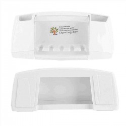 4 Toothbrush Holder Set Wall Mount Stand Home Bathroom Toilet Automatic Toothpaste Dispenser