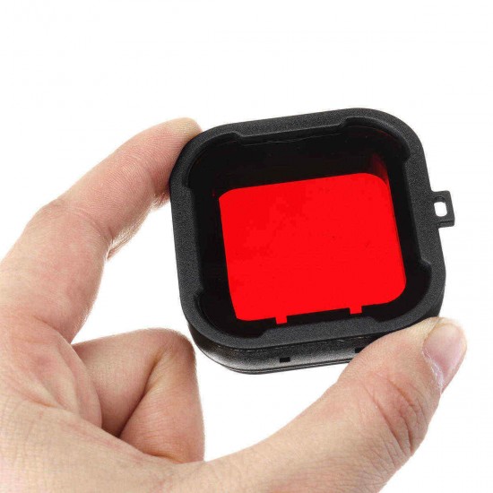 4 in 1 5x5.5x1cm Underwater Sea Diving Filter Lens for Go Pro SJCAM sj6 Waterproof Shell