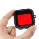 4 in 1 5x5.5x1cm Underwater Sea Diving Filter Lens for Go Pro SJCAM sj6 Waterproof Shell