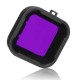 4 in 1 5x5.5x1cm Underwater Sea Diving Filter Lens for Go Pro SJCAM sj6 Waterproof Shell