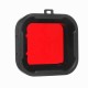 4 in 1 5x5.5x1cm Underwater Sea Diving Filter Lens for Go Pro SJCAM sj6 Waterproof Shell