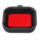 4 in 1 5x5.5x1cm Underwater Sea Diving Filter Lens for Go Pro SJCAM sj6 Waterproof Shell
