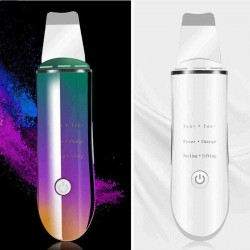 4 in 1 USB Ultrasound Ultrasonic Facial Deep Cleaner Skin Scrubber Peeling Exfoliating