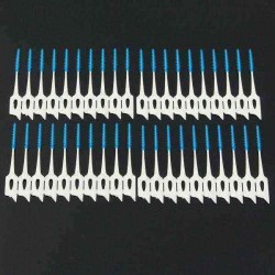400pcs Interdental Between Teeth Floss Brush Elastic Massage Gum Toothpick