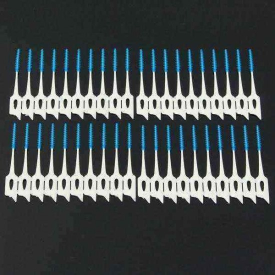 400pcs Interdental Between Teeth Floss Brush Elastic Massage Gum Toothpick 400pcs Interdental Between Teeth Floss Brush Elastic Massage Gum Toothpick