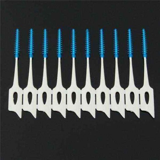 400pcs Interdental Between Teeth Floss Brush Elastic Massage Gum Toothpick 400pcs Interdental Between Teeth Floss Brush Elastic Massage Gum Toothpick