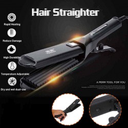 40mm 4 Gear Dry Wet Hair Straightener Four Speed Temperature Control Tourmaline Ceramic Corn Clip