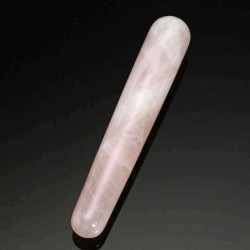 4.33" Jade Natural Quartz Crystal Massage Wand Guasha Massage Tool Reiki Healing Stone Manual Massager