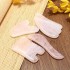 4Pcs Natural Jade Gua Sha Facial Massage Tool Scraping Massage Tool Gua Sha Scraping Tool for Back Legs Arms Neck Shoulder Face Manual Massager