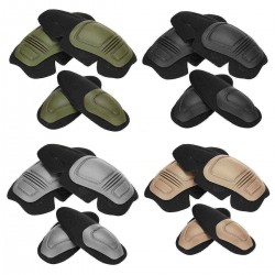 4Pcs Paintball Airsoft Combat Protective Military Tactical Knee Elbow Protector Pad Set Insert CS Training Gear