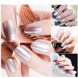 5 Colors 10ML Metallic Mirror Specular Effect Metal Silver Nail Art Polish Varnish