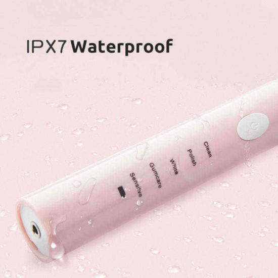 5 Gears Electric Toothbrush Sonic Power Waterproof USB Fast Charging Oral Care