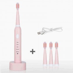 5 Gears Electric Toothbrush Sonic Power Waterproof USB Fast Charging Oral Care