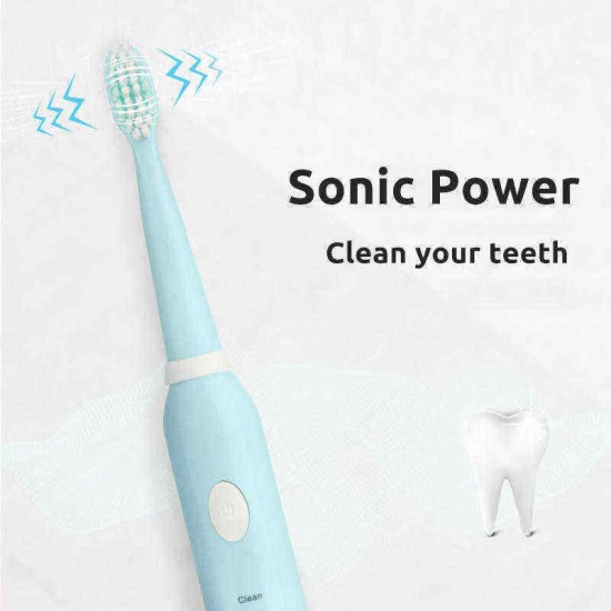 5 Gears Electric Toothbrush Sonic Power Waterproof USB Fast Charging Oral Care