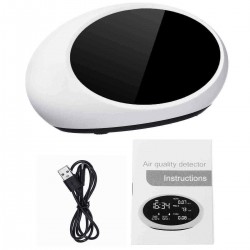 5 IN 1 Air Quality Tester Monitor PM2.5 Gas Analyzer Formaldehyde HCHO TVOC LCD Detector