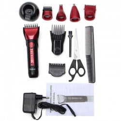 5 In 1 Durable Professional Rechargeable Electric Hair Clipper Trimmer Grooming Kit