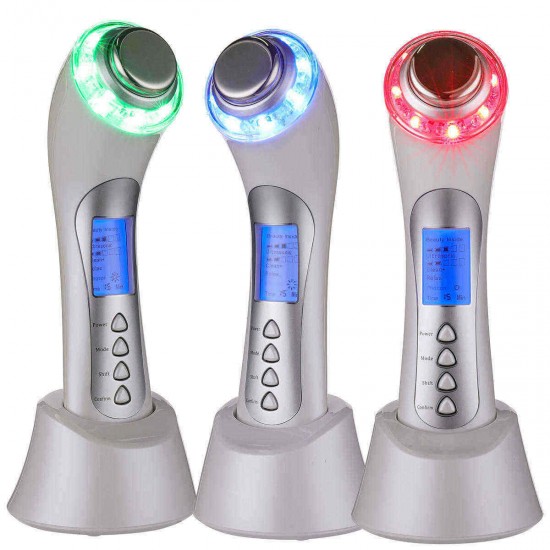5 In 1 Ultrasound Photontherapy Ion Device LED Light 3Mhz Face Lift Whitening Skin Firming Machine 5 In 1 Ultrasound Photontherapy Ion Device LED Light 3Mhz Face Lift Whitening Skin Firming Machine