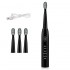 5 Modes Electric Toothbrush Sonic Power IPX7 Waterproof Black White Timing