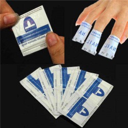 50 Pcs Environmental Nail Art UV Gel Polish Remover Cleaner Wraps Pads
