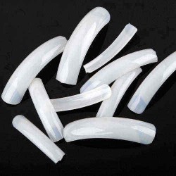 500PCS Milky Salon French False Acrylic 3D Nail Art tips