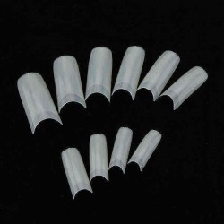 500pcs 3D French Acrylic Nude False Nail Art Tips