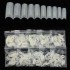 500pcs 3D French Acrylic Nude False Nail Art Tips