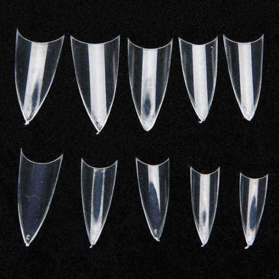 500pcs False Sharp Ending Stiletto Acrylic Nail Art Tips