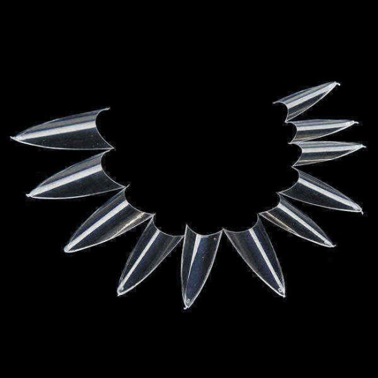 500pcs False Sharp Ending Stiletto Acrylic Nail Art Tips