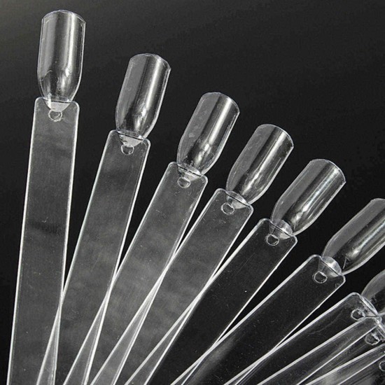 50pcs false 3D nail art Tips stick Display fan board