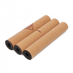 5MM Yoga Mats TPE Cork Non Slip Pilates Exercise Fitness Gym Workout Sport Pad