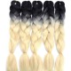 5Pcs 24" Ombre Dip Dye Kanekalon Jumbo Braid Pigtail Hair Extensions Ponytails Synthetic Wigs 5Pcs 24" Ombre Dip Dye Kanekalon Jumbo Braid Pigtail Hair Extensions Ponytails Synthetic Wigs